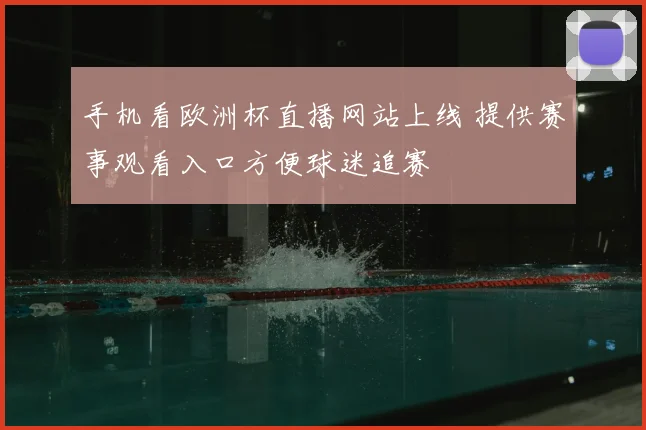 手机看欧洲杯直播网站上线 提供赛事观看入口方便球迷追赛